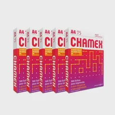 Kit 5 Chamex Office - A4 - 500 Folhas cada