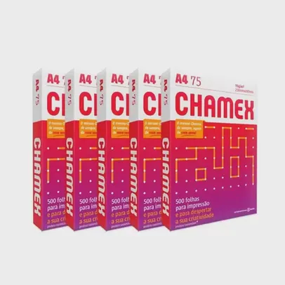 Kit 5 Chamex Office - A4 - 500 Folhas cada