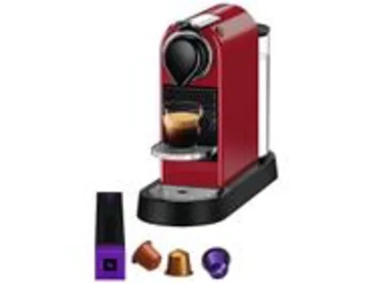 [C. Ouro] Cafeteira Nespresso Citiz Vermelha