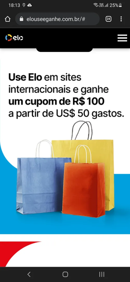 Imagem na descrição da promoção