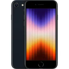 iPhone SE 3ª Geração Apple 64GB iOS 5G Wi-Fi Tela 4.7'' Câmera Dupla 12MP - Meia-noite