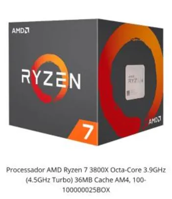 Processador AMD Ryzen 7 3800X