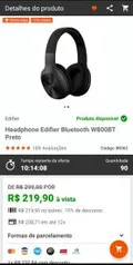 Headphone Edifier Bluetooth W800BT Preto