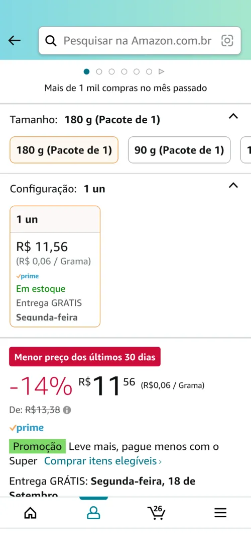 Imagem na descrição da promoção