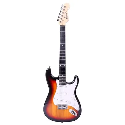 Guitarra Elétrica Queen's N2202960 com 6 Cordas - Sunburst e Branca