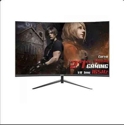 Monitor Gamer Ninja Rinnegan, 27 Pol, Curvo, QHD, 1ms, 165Hz, HDR, FreeSync, HDMI/DP, MGN-004-27S