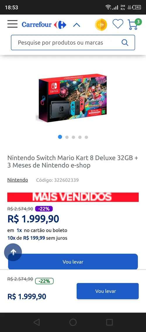 Imagem na descrição da promoção