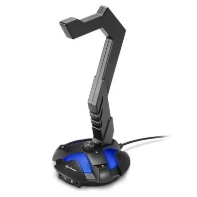 Suporte para Headset Gamer Sharkoon X-Rest, Som Surround 7.1, 2x P2