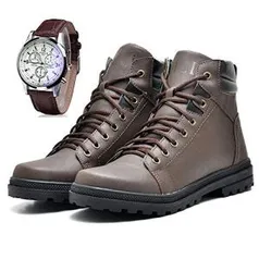 Bota Coturno Com Relógio Masculino JUILLI Adventure