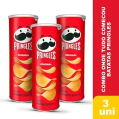 Combo Batatas Pringles Original 03 Unidades