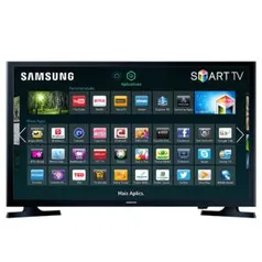 Smart TV LED 32 Samsung 32j4300 HD com conversor digital  2 HDMI 1 USB WIFI 120Hz - R$1.007