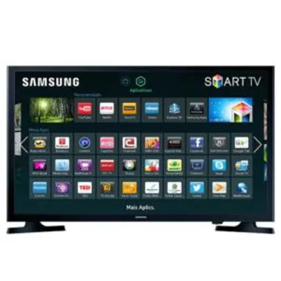 Smart TV LED 32 Samsung 32j4300 HD com conversor digital  2 HDMI 1 USB WIFI 120Hz - R$1.007