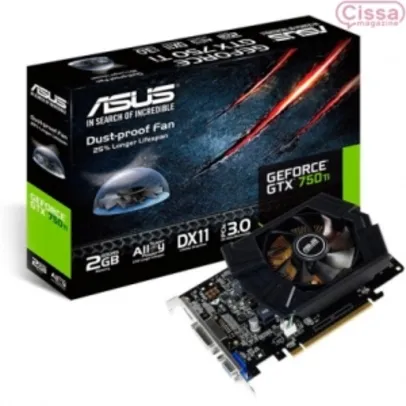 Placa de Vídeo ASUS GeForce GTX 750Ti 2GB - R$ 529,99