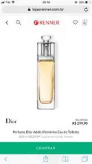 [Primeira compra] PERFUME DIOR ADDICT FEMININO EAU DE TOILETTE  por R$ 270