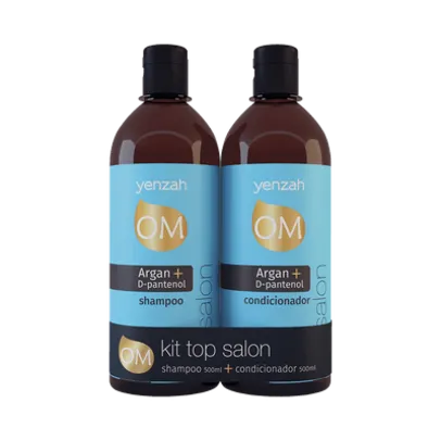 Kit Yenzah Top Salon Argan Shampoo + Condicionador 500ml