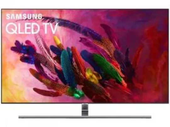 (10x sem juros) Smart TV QLED 55" Samsung 4K/Ultra HD Q7FN - Tizen Conversor Digital Modo Ambiente Linha 2018