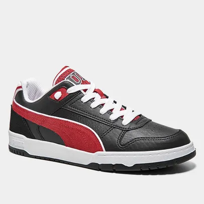 [1ª Compra] Tênis Puma RBD Game Low Retro Club Masculino, Preto+Vermelho - Tamanhos 38, 39, 40 e 41