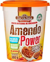 Amendopower Pasta Amendoim Crunchy Granulado Zero 500G