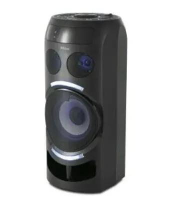 Caixa Acústica Philco Pcx3500 150 wrms Flashs de Luz Bluetooth e Bateria Interna | R$ 450