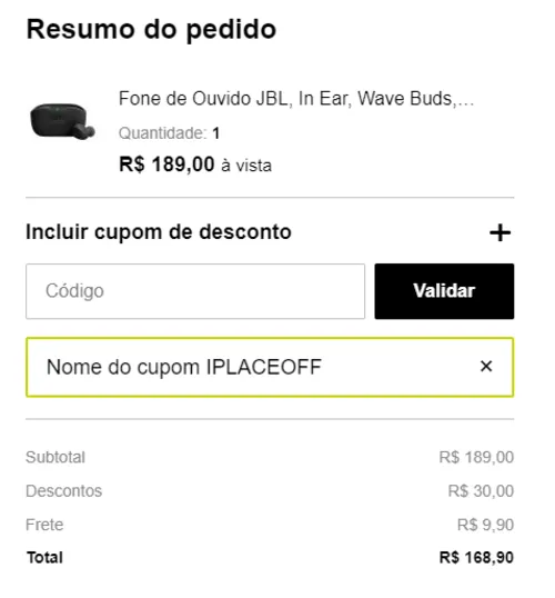 Imagem na descrição da promoção