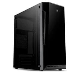 Gabinete Gamer Mancer Ares Lateral Acrilico Preto, MCR-AR01-FL