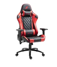 Cadeira Gamer SuperFrame Knight, Reclinável, 4D, Preto e Vermelho