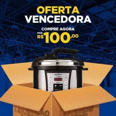 OfertaMaisVotada - Panela de Pressão Elétrica Britânia Digital 5L - Aço Escovado - 220V