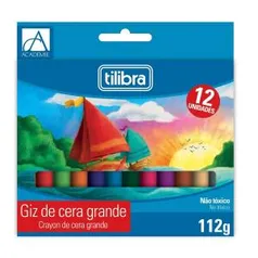 [Prime] Giz de Cera 12 Cores Big Académie - 112g Tilibra | R$ 4