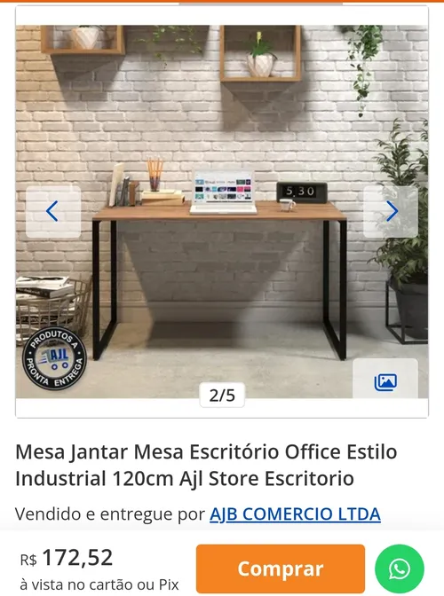 Imagem na descrição da promoção