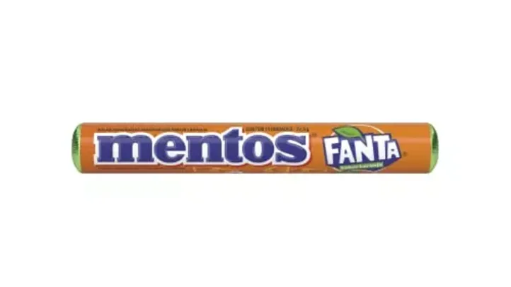 Bala Mentos sabor Fanta - Stick com 14 Balas Mastigáveis