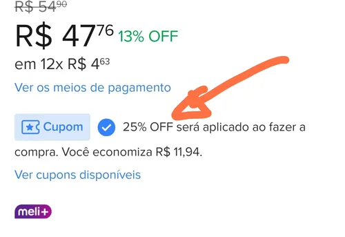 Imagem na descrição da promoção