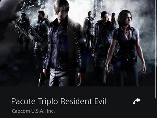 Resident Evil 4, 5 e 6 (Pacote triplo)