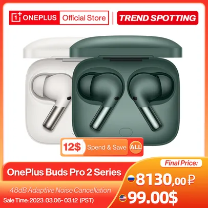 Fone de Ouvido OnePlus Buds Pro 2R Branco