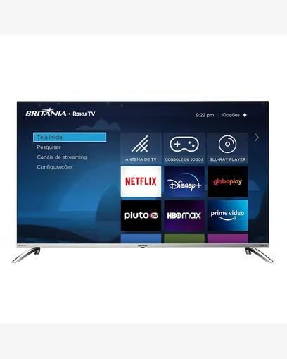 Foto do produto Smart Tv 50 Britânia 4K Led BTV50G7PR2CSBL Dolby Audio Bivolt