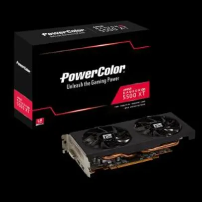 Placa de Vídeo PowerColor Radeon Navi RX 5500 XT, Dual Fan, 4GB | R$1200