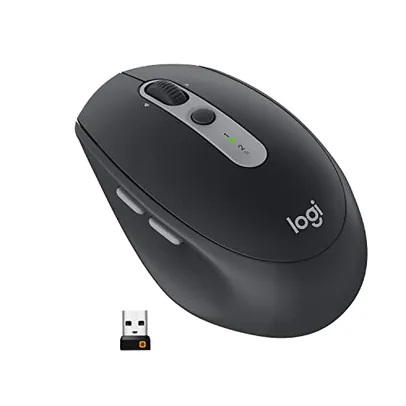 Mouse sem fio Logitech M585 com Conexão USB Unifying ou Bluetooth com Easy-Switch para até 2 dispositivos e Pilha Inclusa