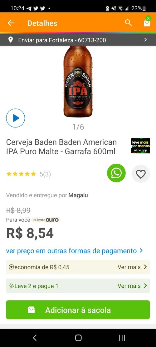 Imagem na descrição da promoção