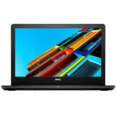 Notebook Dell Inspiron 15.6" Core i3-6006U RAM 4GB HD 1TB | R$ 2.381