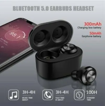 Mini Tws Sem Fio Fones De Ouvido Bluetooth 5.0 Headphone Esporte Hifi Stereo Headset [COMPRA INTERNACIONAL]