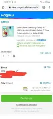 [Cartão Luiza] Smartphone Samsung Galaxy A71 128GB Azul 6GB RAM - Tela 6,7” Câm. Quádrupla Câm. + Selfie 32MP