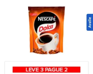 (Regional)Leve 3 pague 2 Café Solúvel Nescafé Dolca Sachê 50 g