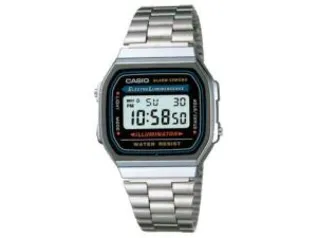 Relógio Unissex Casio Vintage A168WA-1WDF - Digital Resitente à Água com Data R$160