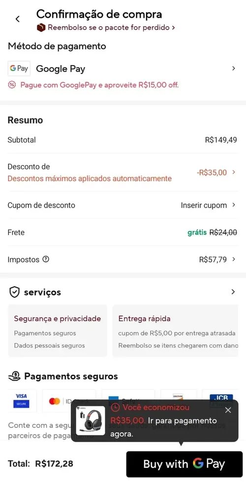 Imagem na descrição da promoção