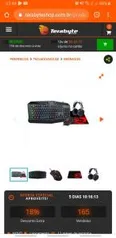 Combo Gaming Essentials 4 em 1 S112 Teclado, Mouse, Mousepad e Headset, Redragon S112 | R$ 279