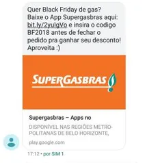 Cupom de Desconto no App da SuperGasBras