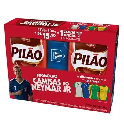 Pilão Café Tradicional Promo Neymar Azul