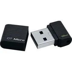 [SouBarato] Pen Drive Kingston DTMicro 16GB Preto