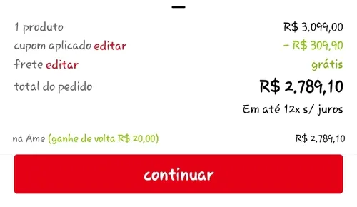 Imagem na descrição da promoção