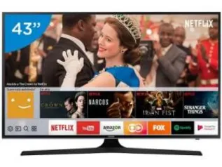 Smart TV LED 43” Samsung 4K/Ultra HD 43MU6100 - Wi-Fi 3 HDMI 2 USB DLNA