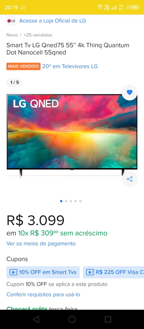 Imagem na descrição da promoção